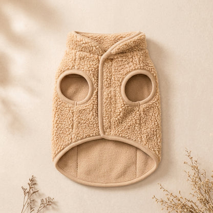 ZUPNORIVA™ Teddy Fleece Dog Jacket – Warm Sherpa Pet Coat, Cozy Puppy Outerwear, Winter Dog Clothes